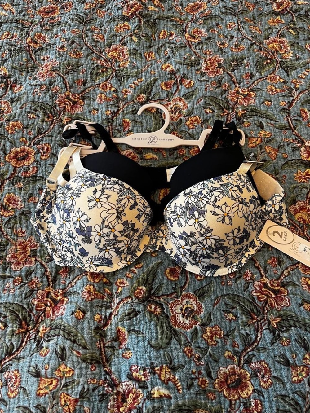 Chinese Laundry Padded Push Up Bra Set of 2